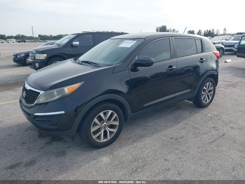 Vin: kndpb3ac2e7647727, lot: 46280627, kia sportage lx 20142