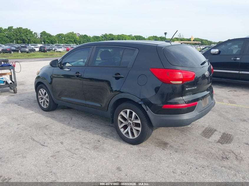 Vin: kndpb3ac2e7647727, lot: 46280627, kia sportage lx 20143