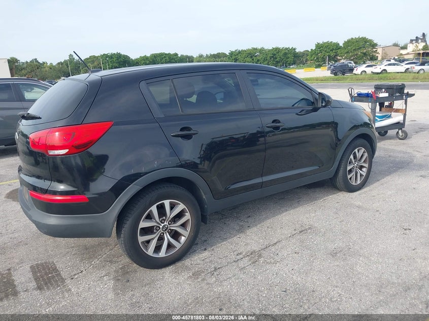 Vin: kndpb3ac2e7647727, lot: 46280627, kia sportage lx 20144