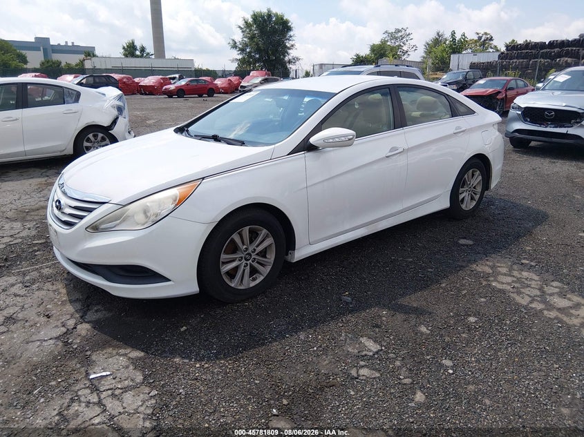 Vin: 5npeb4ac9eh877872, lot: 46280633, hyundai sonata gls 20142
