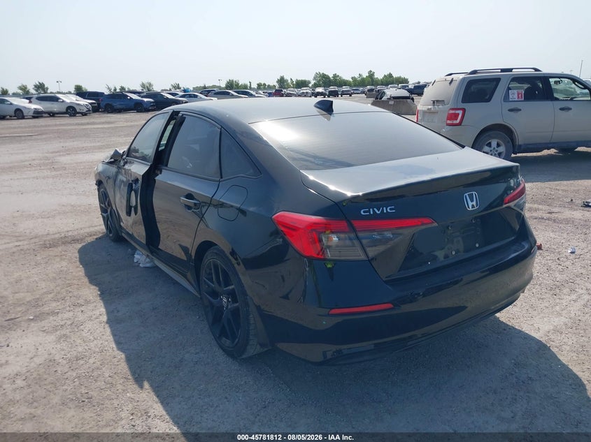 Vin: 2hgfe2f59ph516908, lot: 46280636, honda civic sport 20233