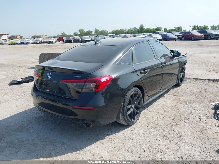 Vin: 2hgfe2f59ph516908, lot: 46280636, honda civic sport 20234