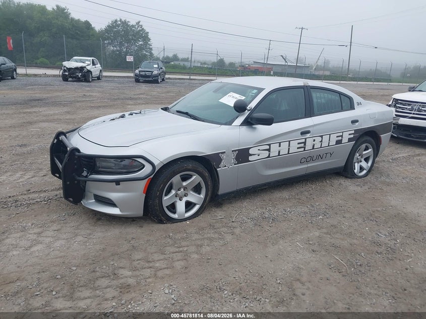 Vin: 2c3cdxat2fh929053, lot: 46280638, dodge charger police 20152