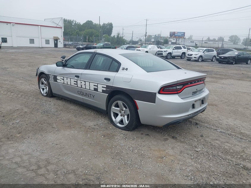Vin: 2c3cdxat2fh929053, lot: 46280638, dodge charger police 20153