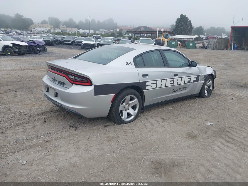 Vin: 2c3cdxat2fh929053, lot: 46280638, dodge charger police 20154