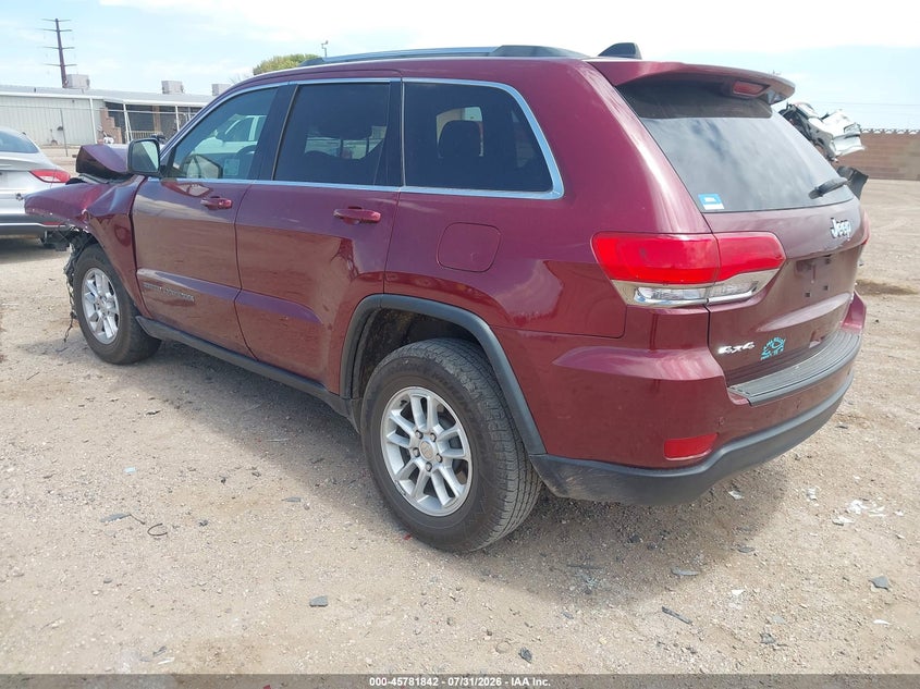 Vin: 1c4rjfag7jc196764, lot: 46280666, jeep grand cherokee laredo e 4x4 20183