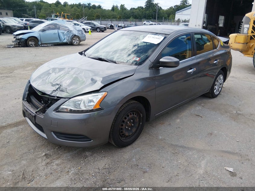 Vin: 3n1ab7ap2fy288799, lot: 46280704, nissan sentra s 20152
