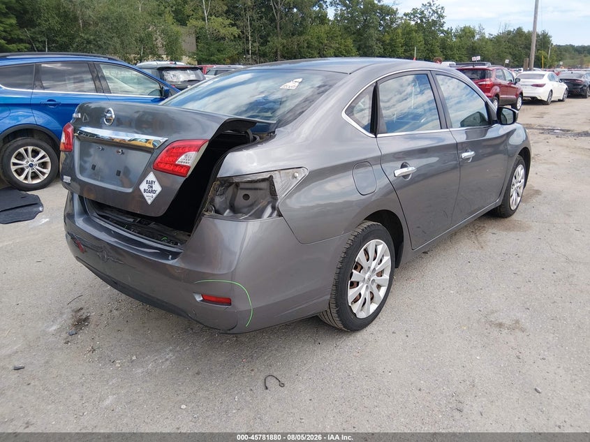 Vin: 3n1ab7ap2fy288799, lot: 46280704, nissan sentra s 20154