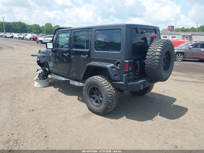 Vin: 1c4bjwdg1fl688288, lot: 46280718, jeep wrangler unlimited sport 20153