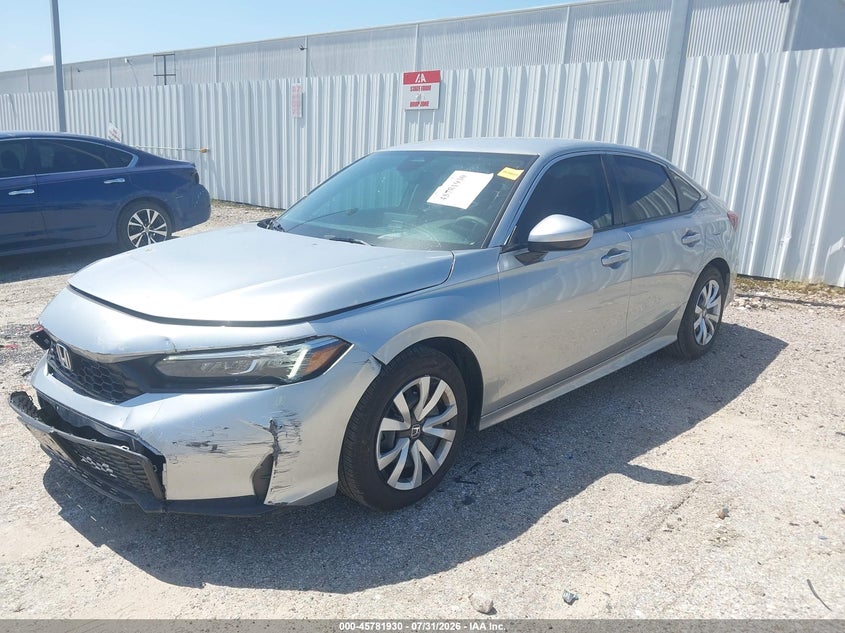 Vin: 2hgfe2f23th548270, lot: 46280754, honda civic lx 20262