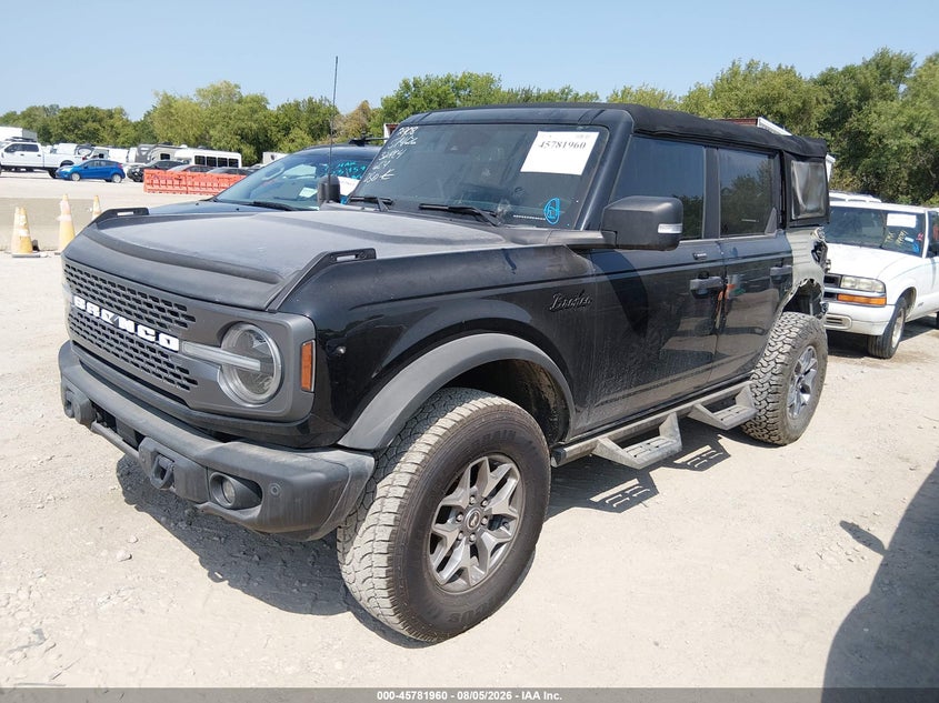Vin: 1fmee5dh5nlb19152, lot: 46280784, ford bronco badlands 20222