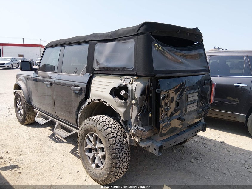 Vin: 1fmee5dh5nlb19152, lot: 46280784, ford bronco badlands 20223