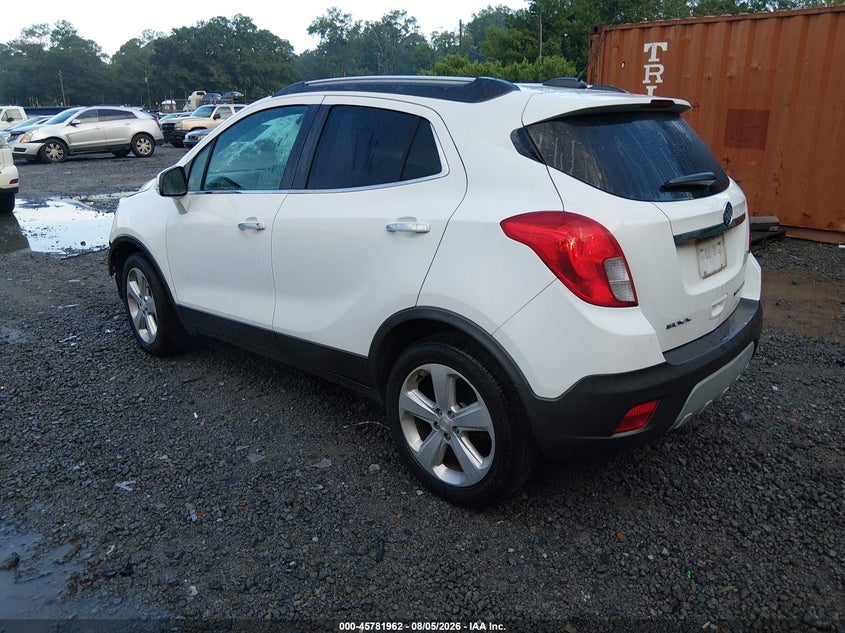Vin: kl4cjasb6gb643184, lot: 46280786, buick encore 20163