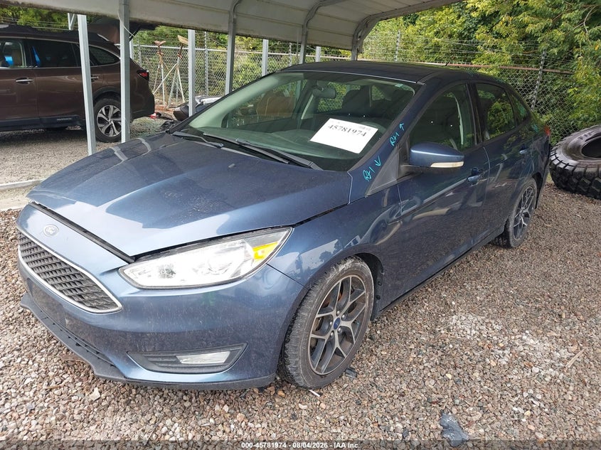 Vin: 1fadp3h22jl226597, lot: 46280798, ford focus sel 20182