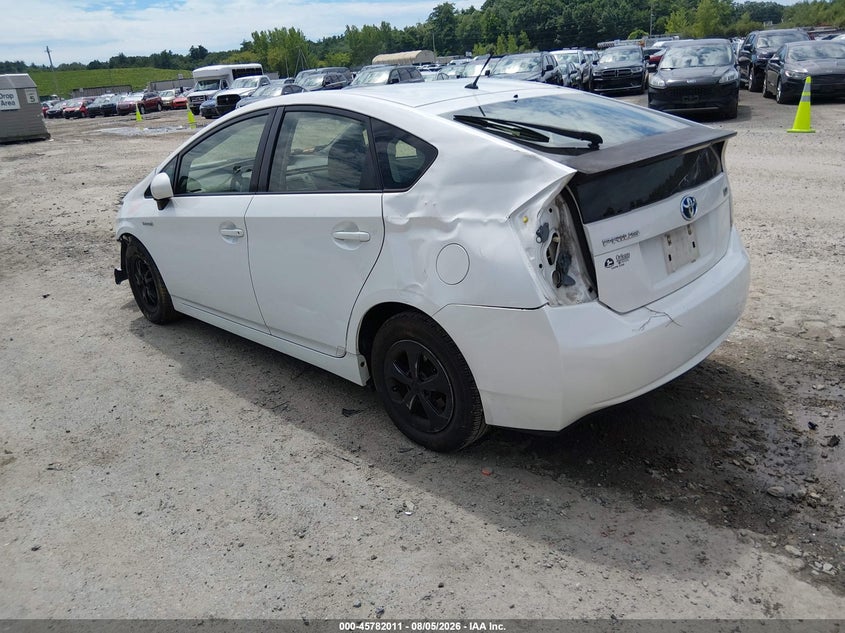Vin: jtdkn3du3c5418455, lot: 46280834, toyota prius two 20123