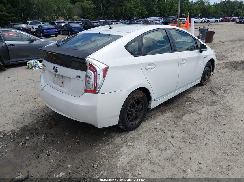 Vin: jtdkn3du3c5418455, lot: 46280834, toyota prius two 20124