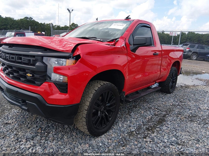 Vin: 3gcnkaek8sg129327, lot: 46280870, chevrolet silverado 1500 4wd  standard bed wt 20252