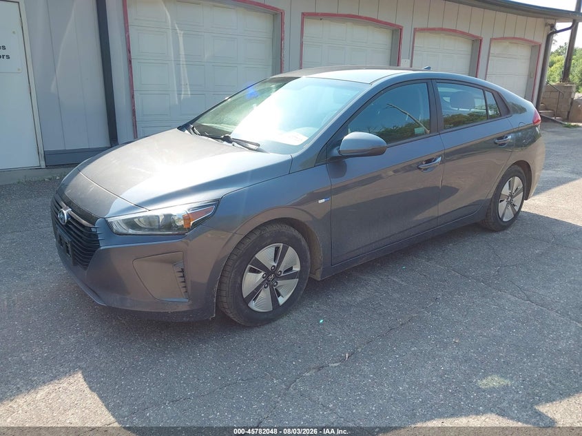 Vin: kmhc65lc8ju075436, lot: 46280872, hyundai ioniq hybrid blue 20182