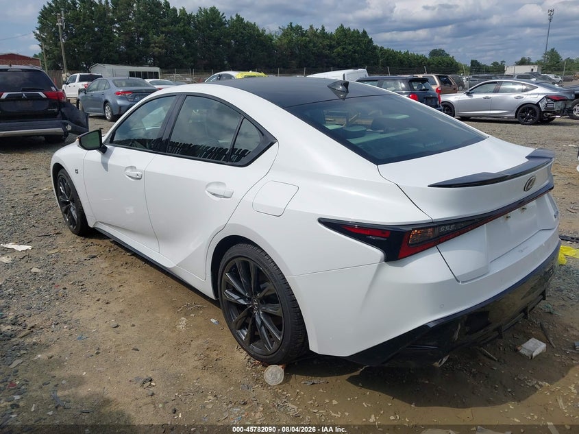 Vin: jthgz1e22r5037196, lot: 46280914, lexus is 350 f sport 20243