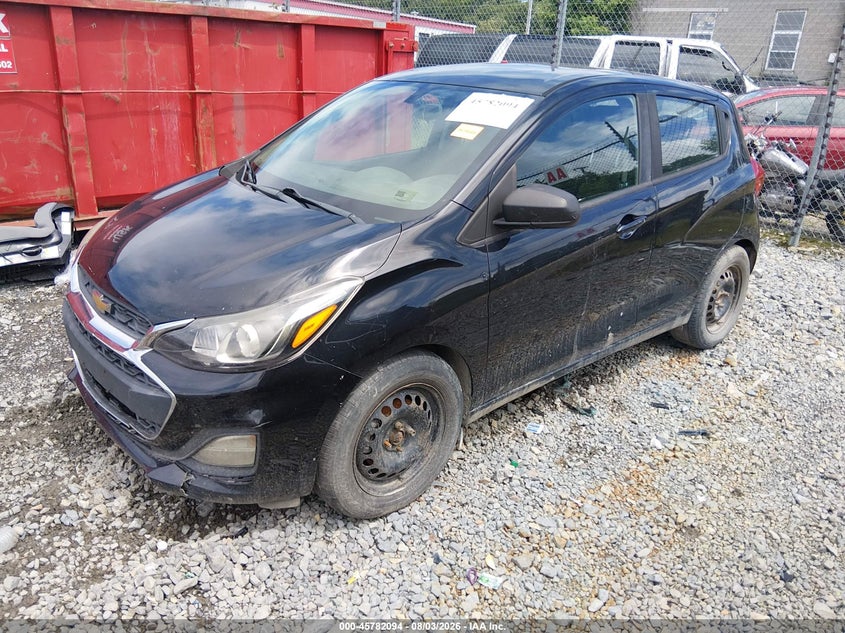 Vin: kl8cb6sa7lc420608, lot: 46280918, chevrolet spark fwd ls automatic 20202