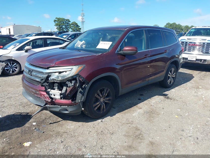 Vin: 5fnyf6h52jb037462, lot: 46280949, honda pilot ex-l 20182
