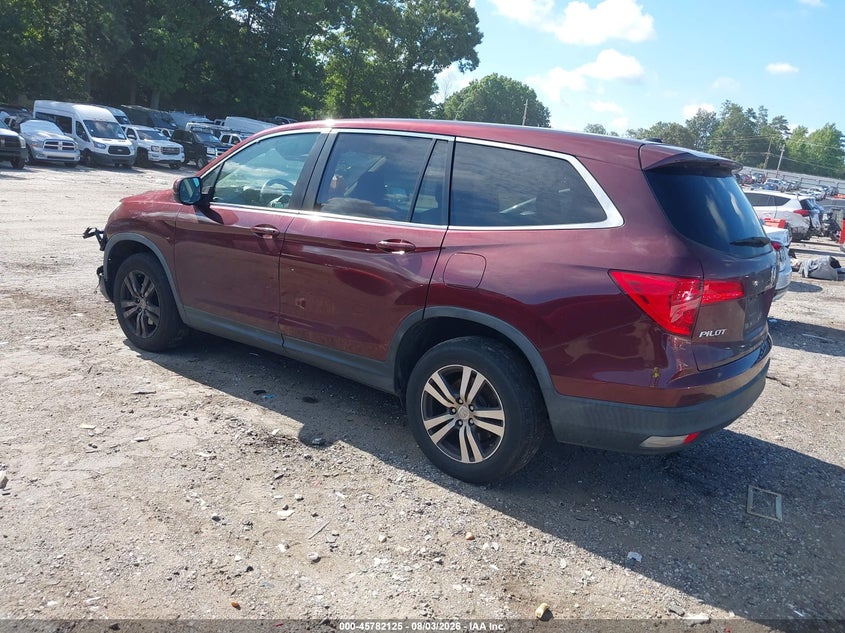 Vin: 5fnyf6h52jb037462, lot: 46280949, honda pilot ex-l 20183