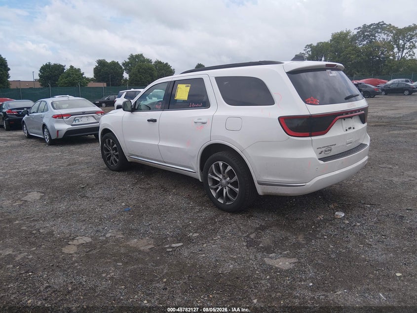 Vin: 1c4rdjag6jc201723, lot: 46280951, dodge durango sxt awd 20183