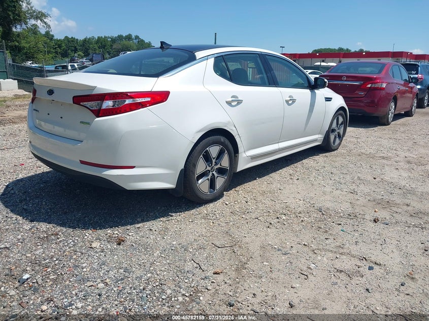 Vin: knagm4ad7c5017667, lot: 46280983, kia optima hybrid ex 20124