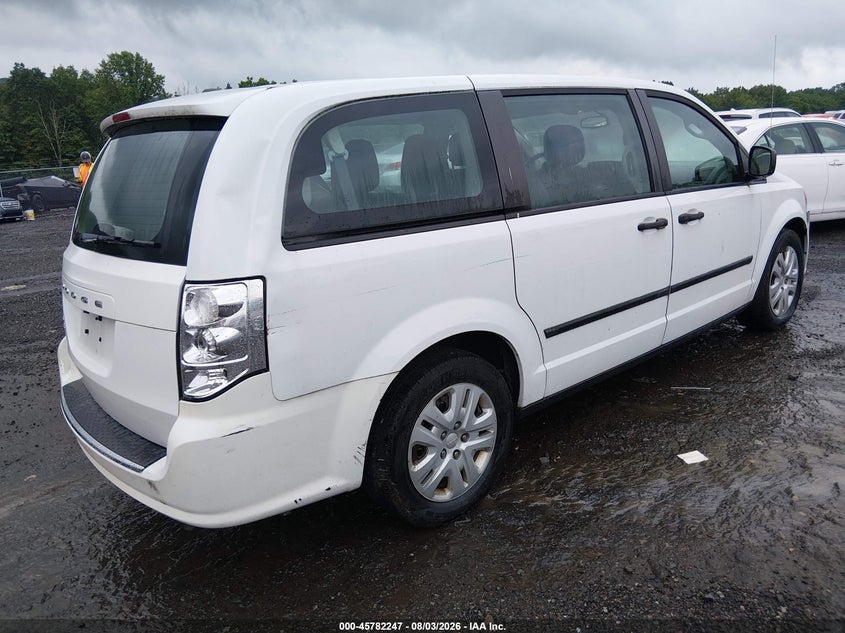 Vin: 2c4rdgbg9gr358034, lot: 46281071, dodge grand caravan american value pkg 20164