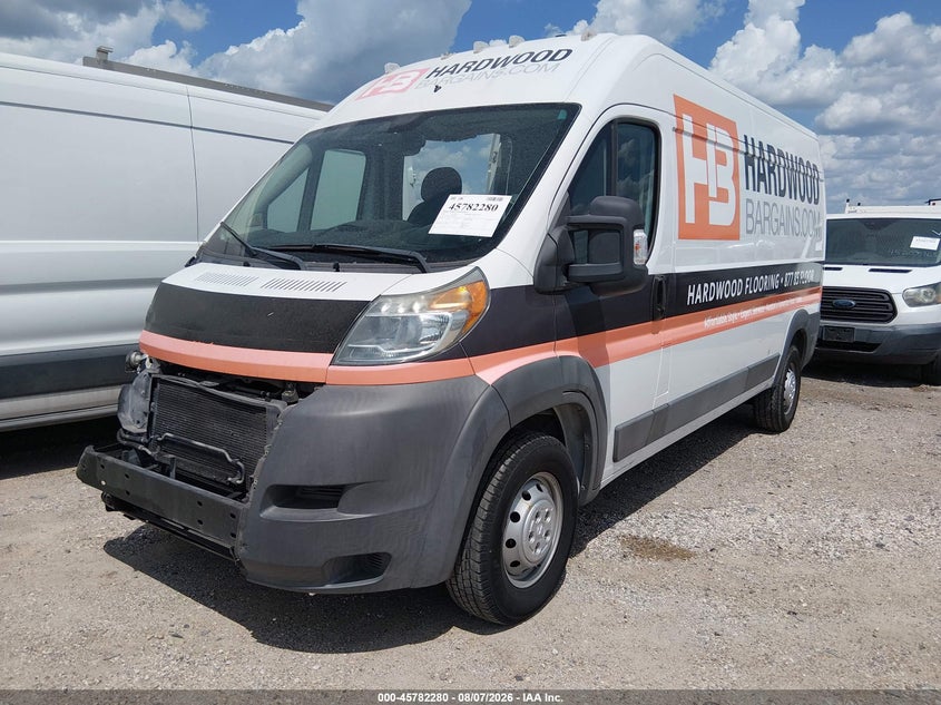 Vin: 3c6trvdg0ee120653, lot: 46281104, ram promaster 2500 high roof 20142
