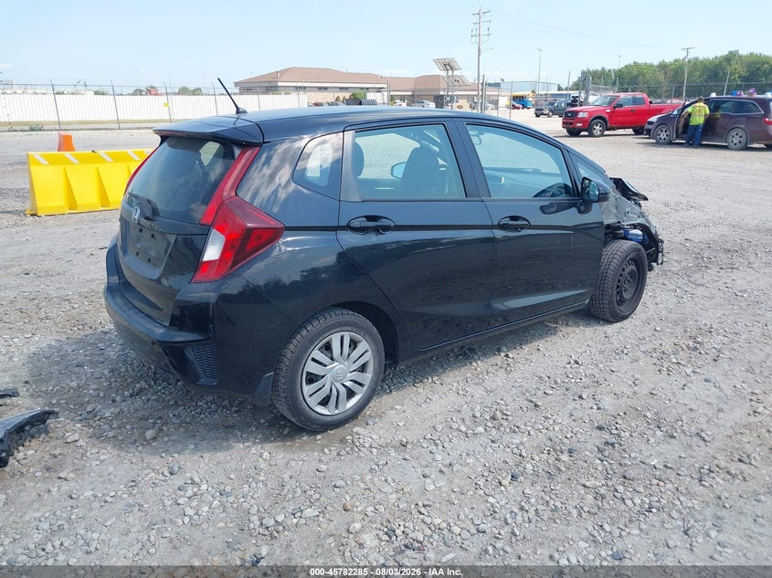 Vin: jhmgk5h54hs021101, lot: 46281109, honda fit lx 20174