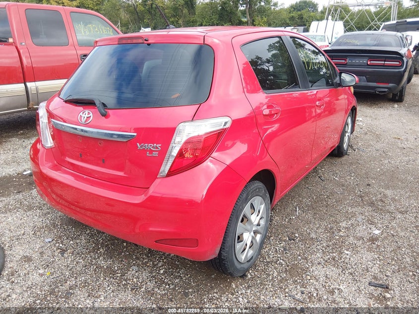 Vin: jtdktud3xed578554, lot: 46281113, toyota yaris le (tmc/cbu plant) 20144