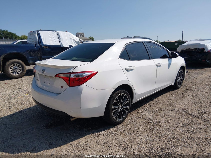 Vin: 2t1burhe2fc280357, lot: 46281165, toyota corolla s plus 20154