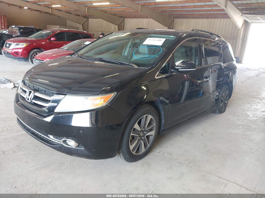 Vin: 5fnrl5h98eb002151, lot: 46281230, honda odyssey touring/touring elite 20142