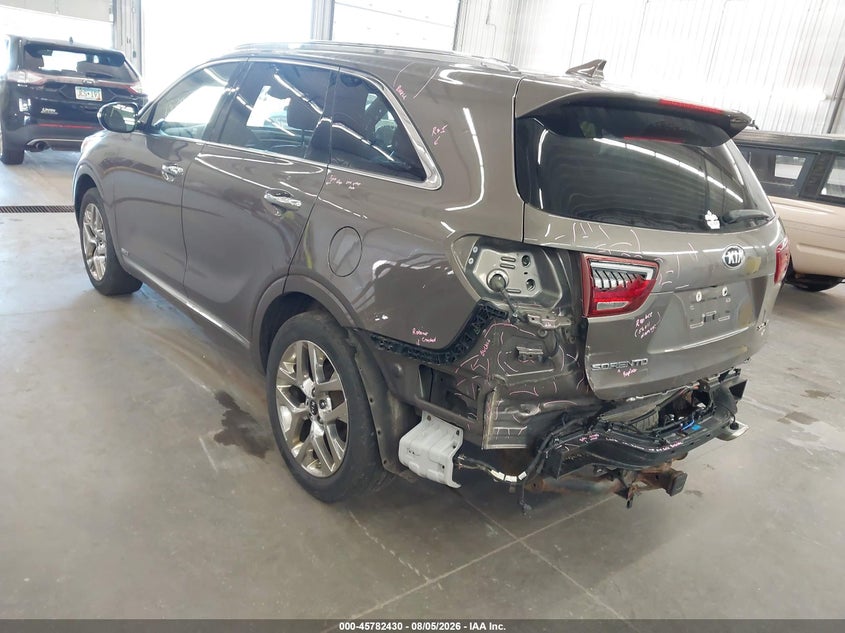 Vin: 5xypkda54kg568436, lot: 46281254, kia sorento 3.3l sxl 20193
