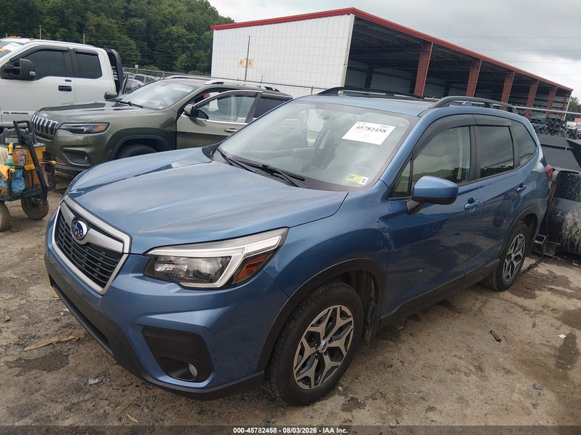 Vin: jf2skajc5mh437809, lot: 46281282, subaru forester premium 20212