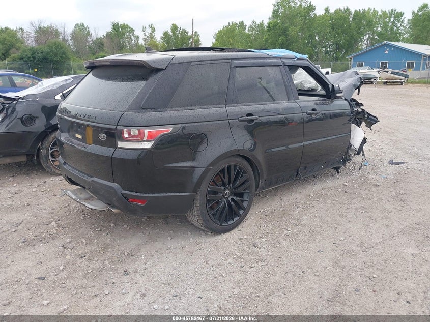 Vin: salwr2pf6ga118931, lot: 46281291, land rover range rover sport 3.0l v6 supercharged hse 20164