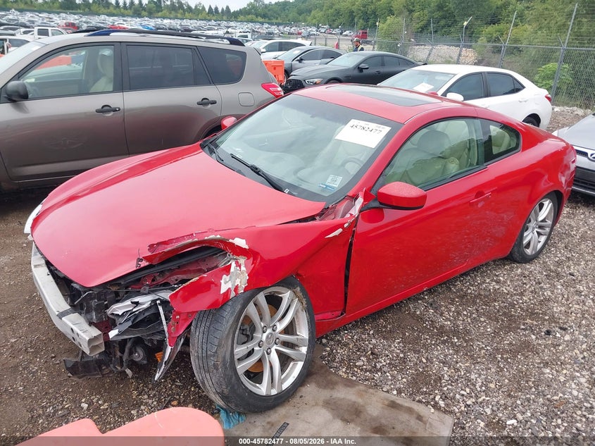 Vin: jn1cv6el8am150682, lot: 46281301, infiniti g37x 20102