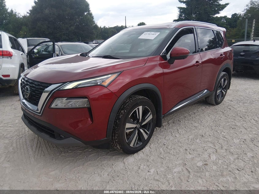 Vin: 5n1at3ca0mc829815, lot: 46281307, nissan rogue sl fwd 20212
