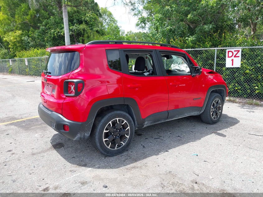 Vin: zacnjdb16ppp57115, lot: 46281308, jeep renegade upland 4x4 20234