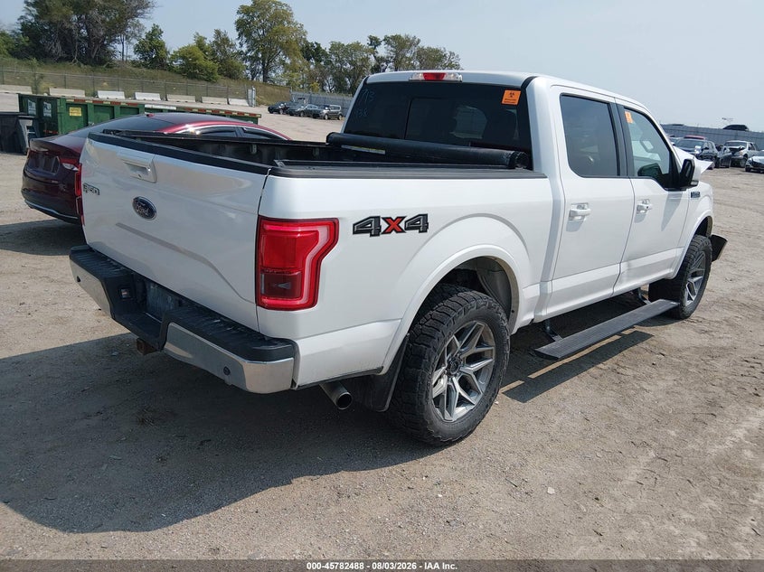 Vin: 1ftew1efxhkc72465, lot: 46281312, ford f-150 lariat 20174