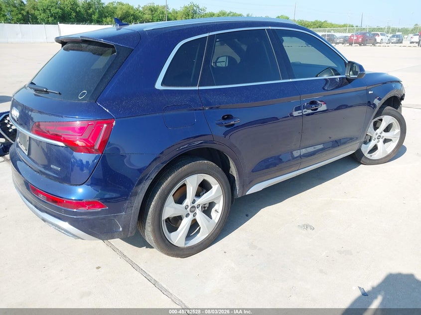 Vin: wa1eaafy0p2073190, lot: 46281352, audi q5 premium plus 45 tfsi s line quattro 20234