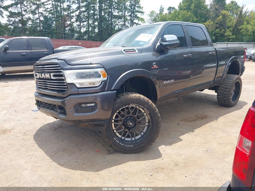 Vin: 3c6ur5fl4mg626813, lot: 46281408, ram 2500 laramie  4x4 6'4 box 20212