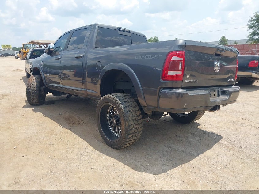 Vin: 3c6ur5fl4mg626813, lot: 46281408, ram 2500 laramie  4x4 6'4 box 20213