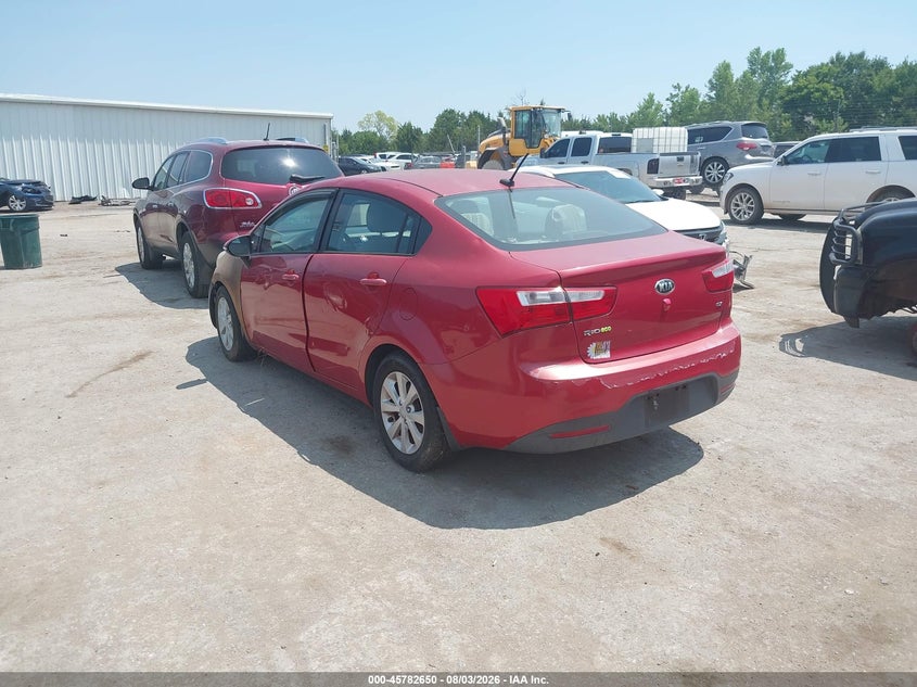 Vin: knadn4a33f6458590, lot: 46281474, kia rio ex 20153