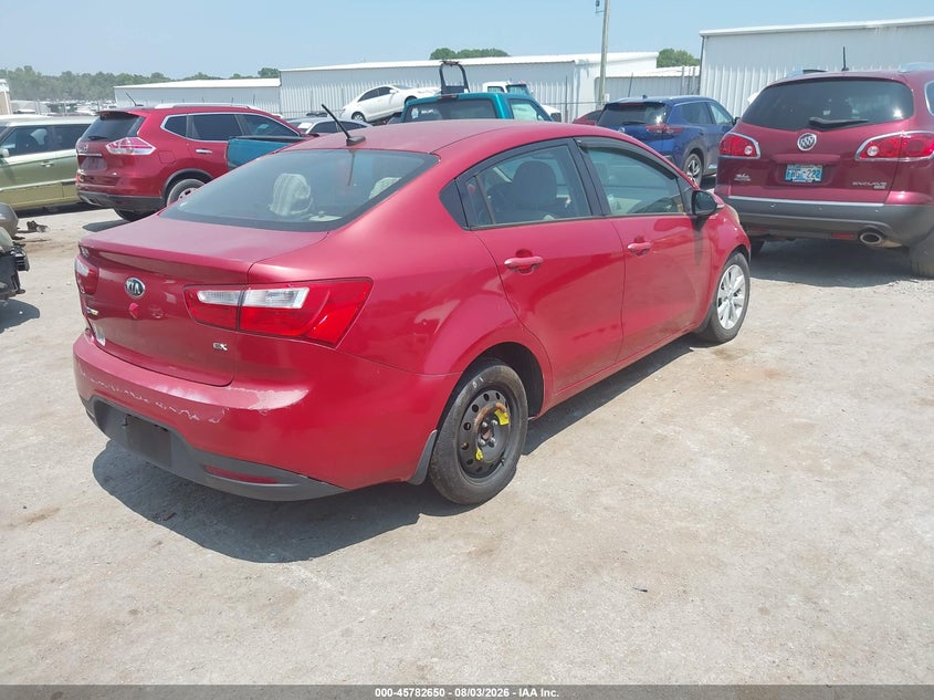 Vin: knadn4a33f6458590, lot: 46281474, kia rio ex 20154
