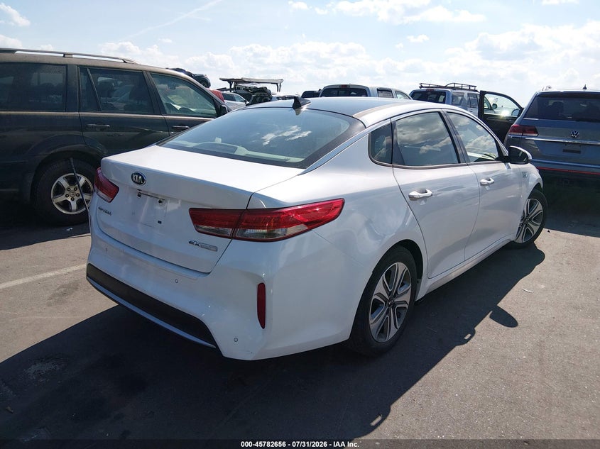 Vin: knagu4le3h5013788, lot: 46281480, kia optima hybrid ex 20174