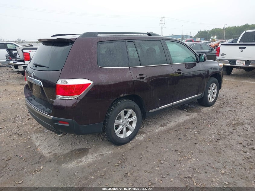 Vin: 5tdbk3eh4ds193887, lot: 46281496, toyota highlander se v6 20134