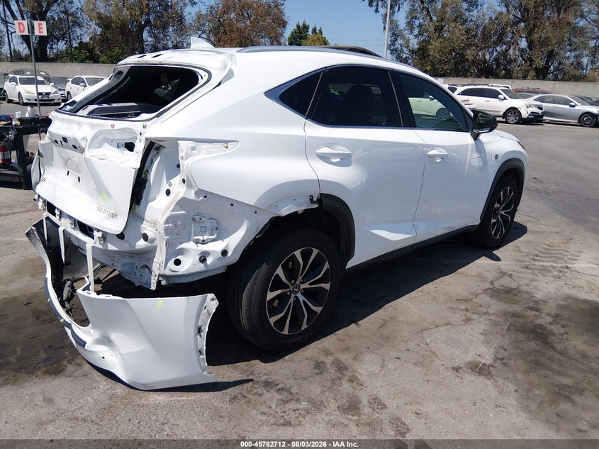 Vin: jtjyarbz1h2085072, lot: 46281536, lexus nx 200t f sport 20174