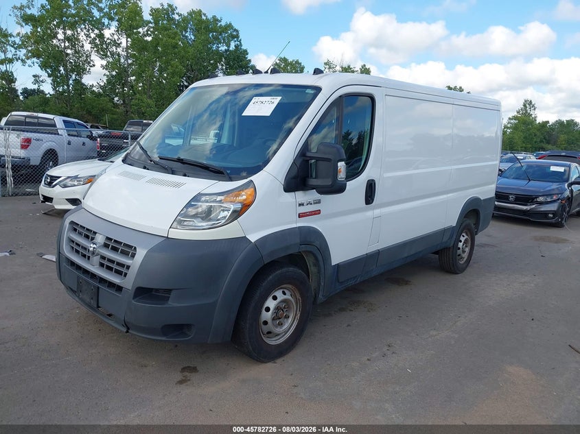 Vin: 3c6trvag6he508513, lot: 46281550, ram promaster 1500 low roof 136 wb 20172